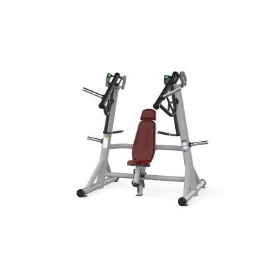 F10 Force Chest Press Gray Black Bordo Leather