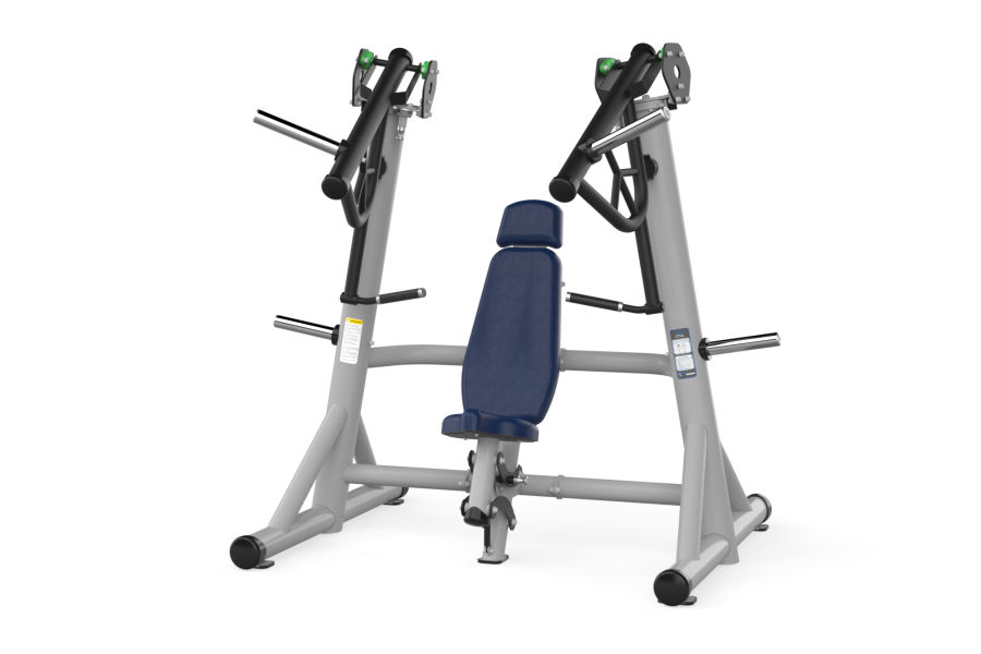 F10 Force Chest Press Gray Black Parliament Leather