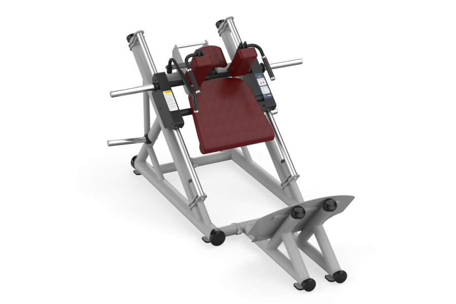 F200 Force Hack Squat Gray Black Bordo Leather