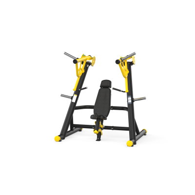 F30 Force Inclıne Chest Press Black Yellow Black Leather