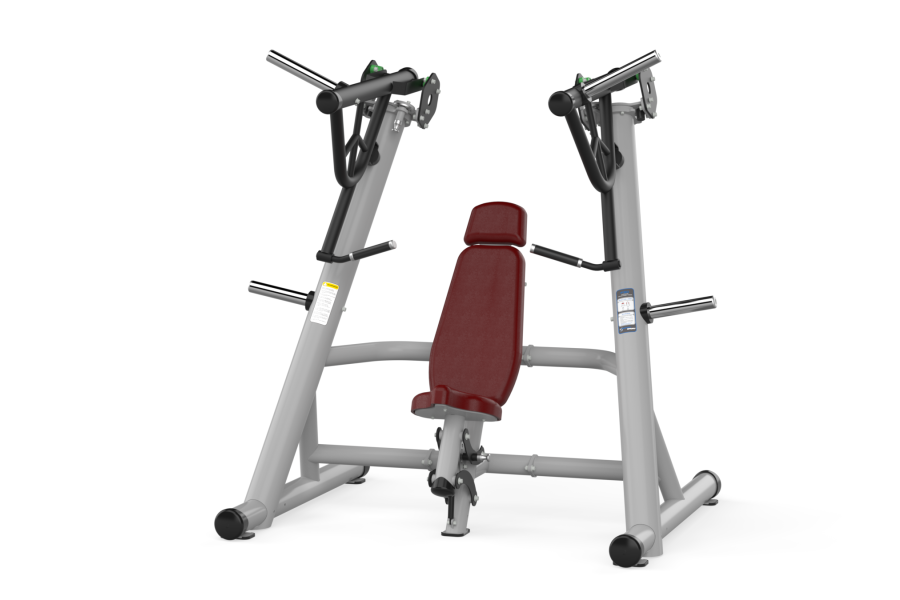 F30 Force Inclıne Chest Press Gray Black Bordo Leather