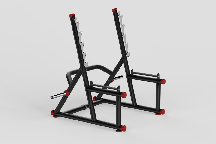 Squat Rack Red 2