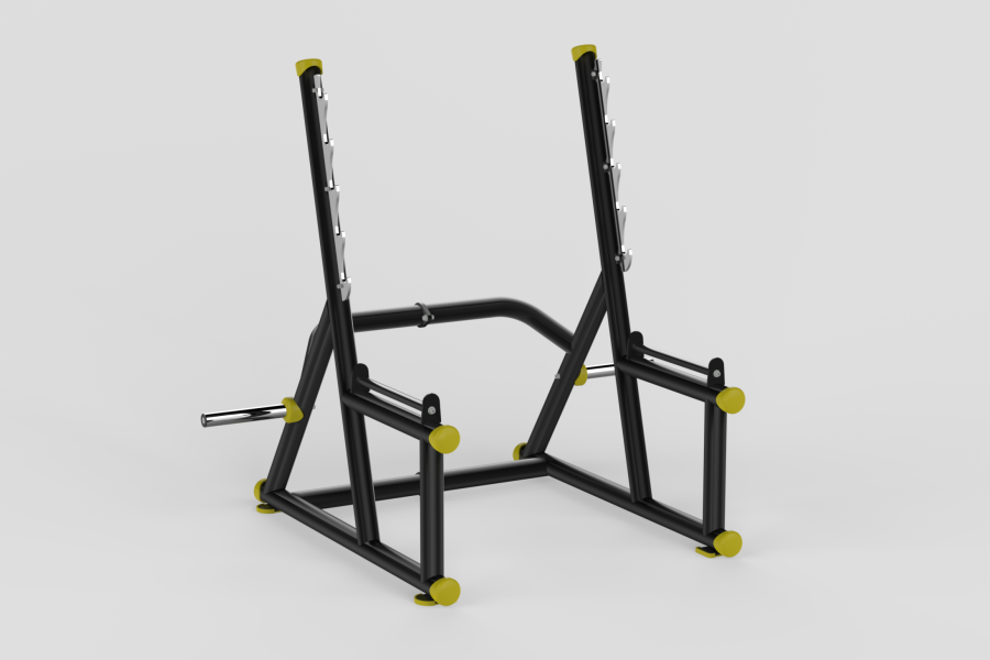 Squat Rack Yellow 2