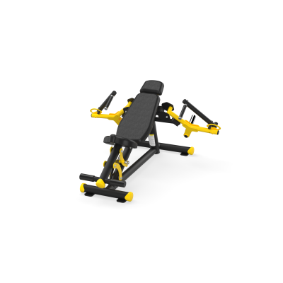 F260 Force Incline Pec Fly Black Yellow Black Leather