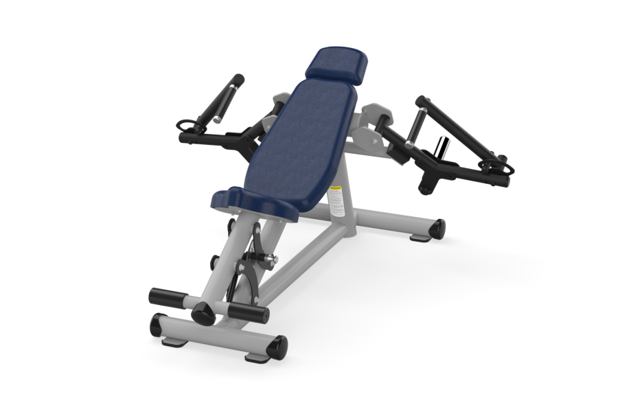 F260 Force Incline Pec Fly Gray Black Parliament Leather
