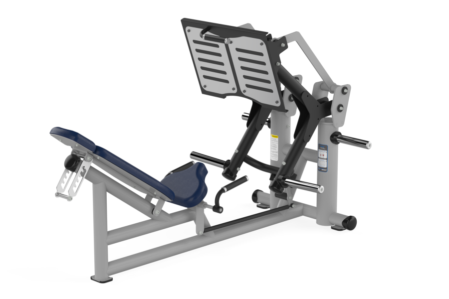 F80 Force Pivot Leg Press Gray Black Parliament Leather