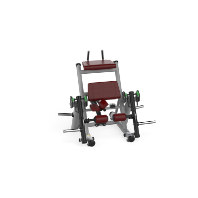 F90 Force Vertical Leg Curl Gray Black Bordo Leather