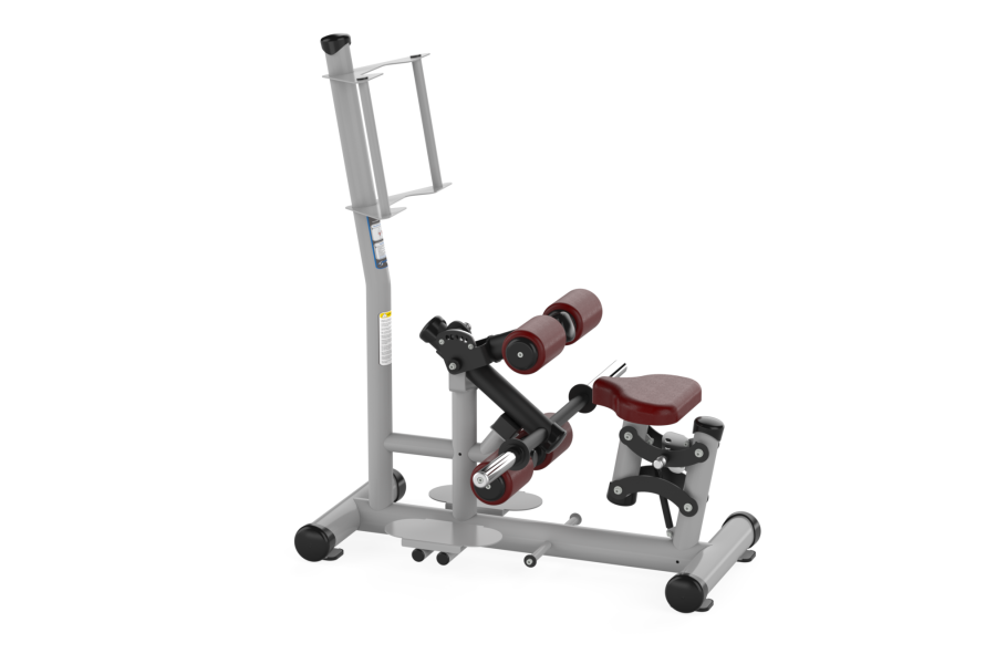 F185 Force Standing Hip Thrust Gray Black Bordo Leather