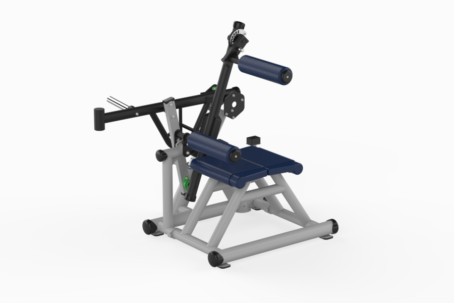 F280 Force Reverse Leg Curl Gray Black Parliament Leather