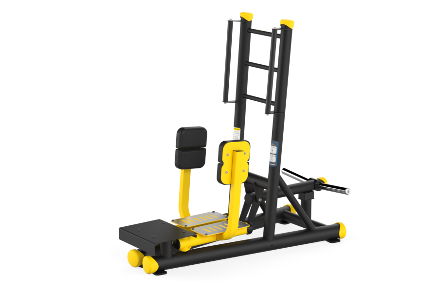 F290 Force Standing Abductor Black Yellow Black Leather